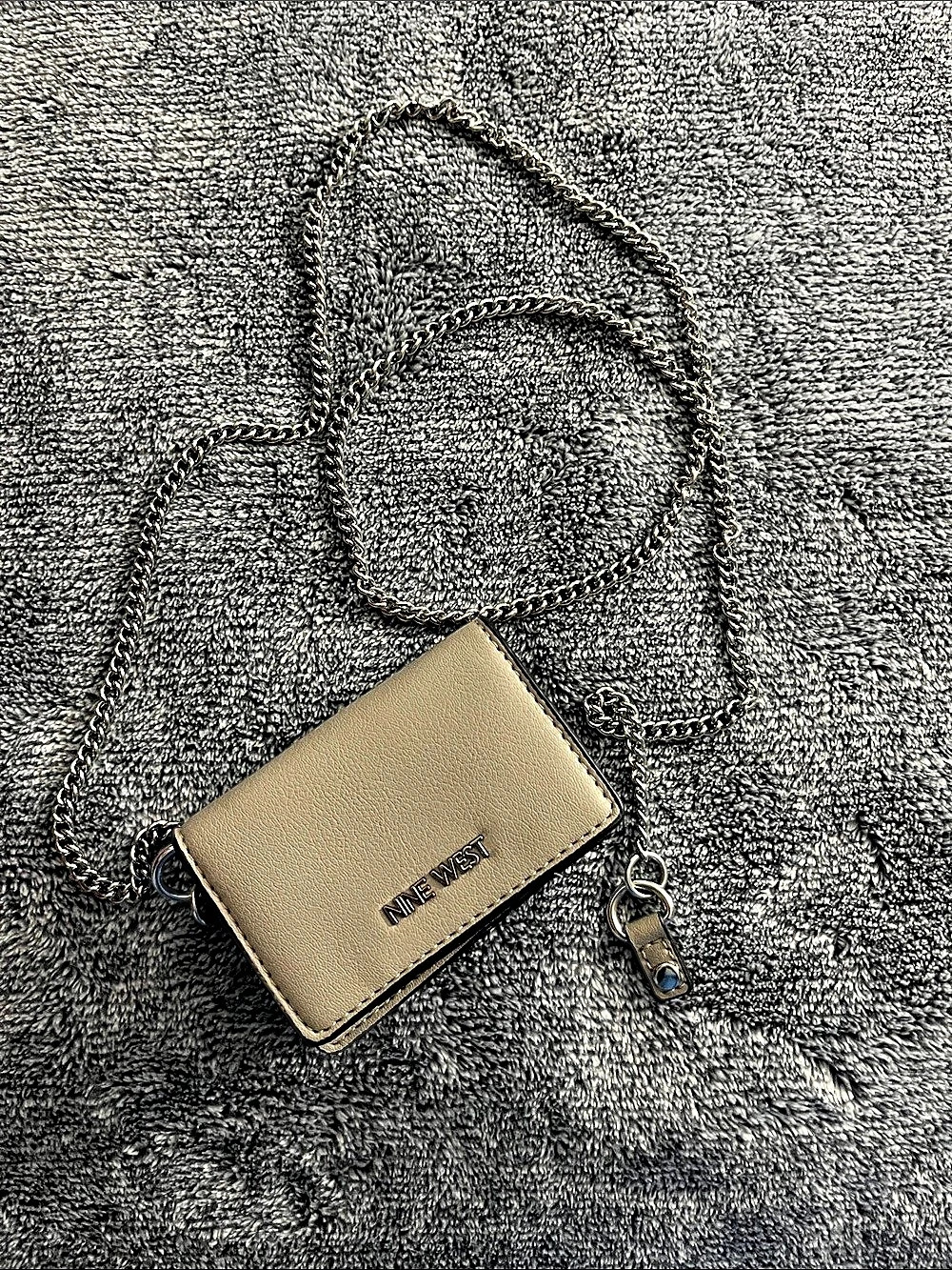 KATE SPADE Mini Crossbody Wallet in Gray Like New